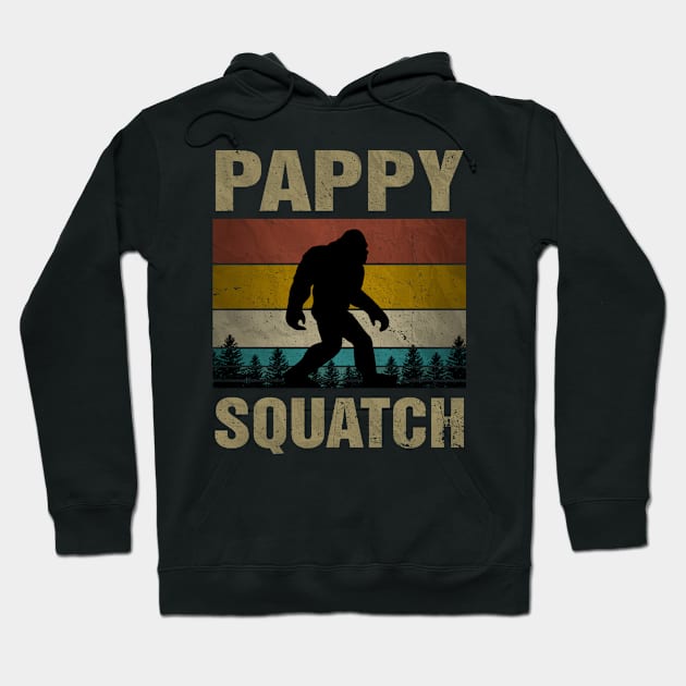 Pappy Squatch Bigfoot Pappy Sasquatch Yeti Family Matching Hoodie by snnt